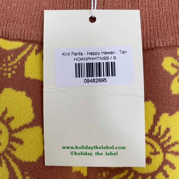 Holiday The Label Knit Pants - smiley face flower - Picture 5 of 5